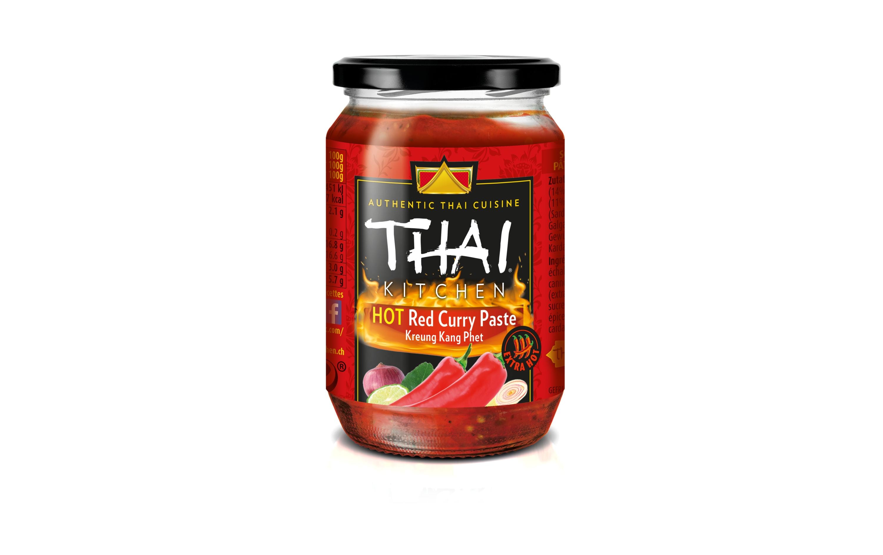 Hot Red Curry Paste 225 gScharfe Rote Curry Paste