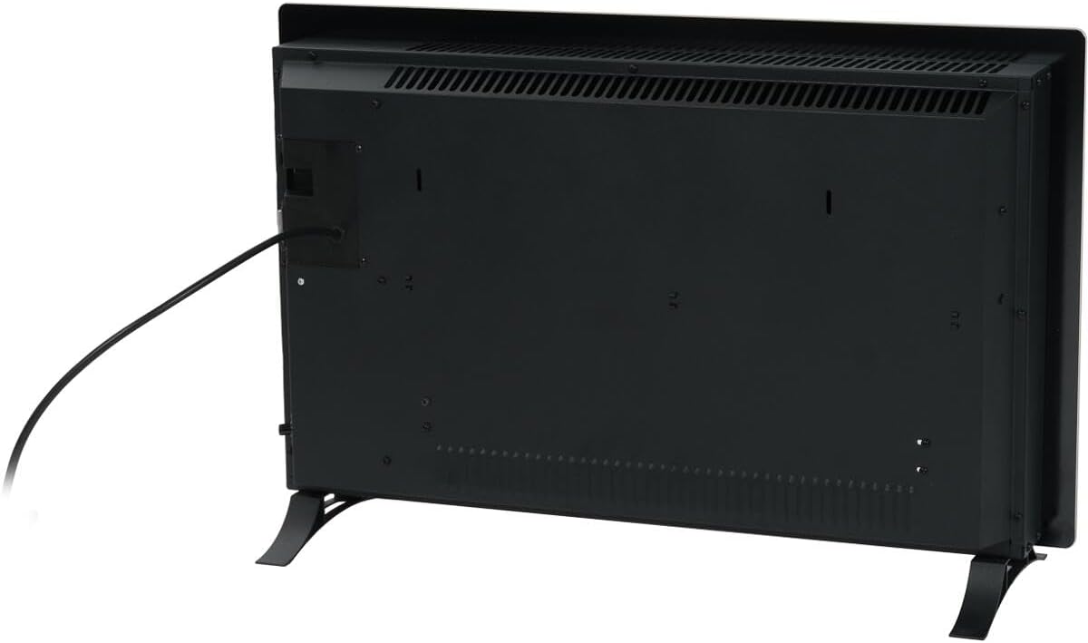 Eurom Alutherm Verre 1500 Konvektorheizung, WiFi, Schwarz (360981)
