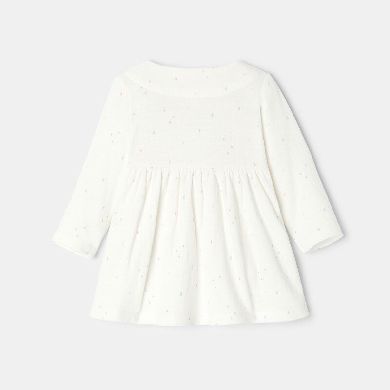 Robe à manches longues en coton bio naissance Absorba Gris ou noir