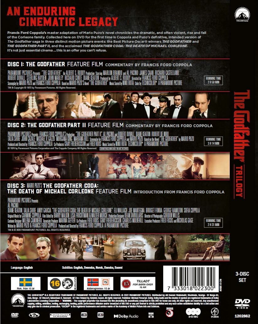 The Godfather Trilogy - DVD