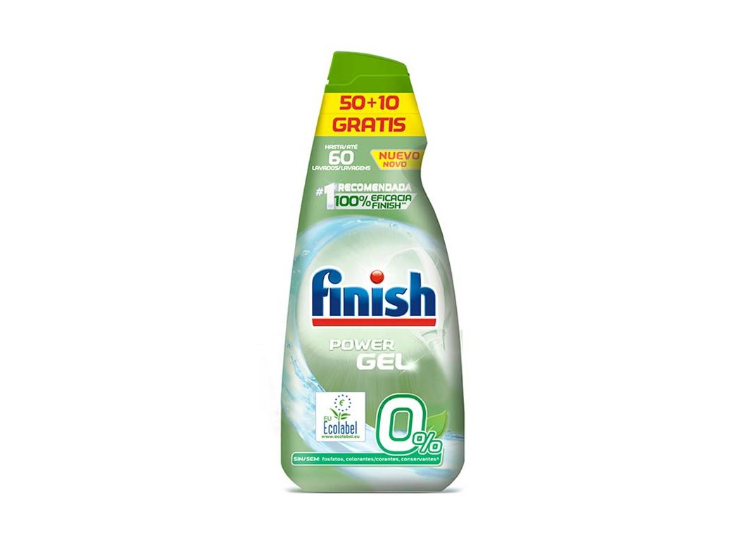 DETERGENTE MÁQUINA LOIÇA GEL 0% FINISH 60D