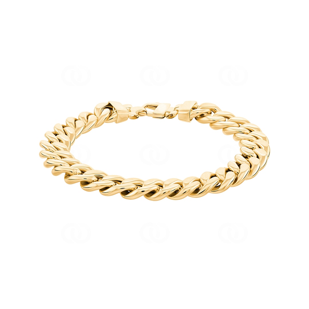 10.5mm Panzerarmband 750/18 K Gelbgold halbmassiv