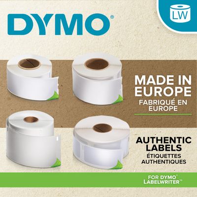 Dymo LabelWriter Address - Ruban d'étiquettes auto-adhésives - 1 rouleau de 500 étiquettes (54 x 25 mm) - fond blanc écriture noire