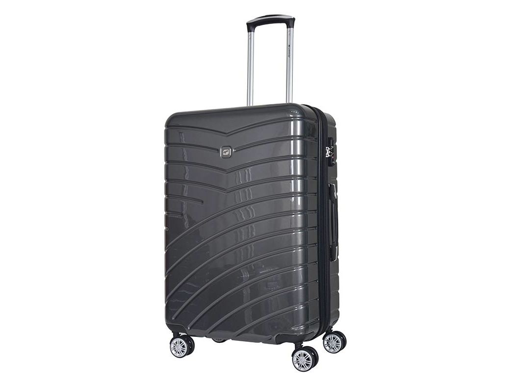 MALA DE VIAGEM GRANDE RÍGIDA AIRPORT CINZENTO ESCURO 8 RODAS 75CM