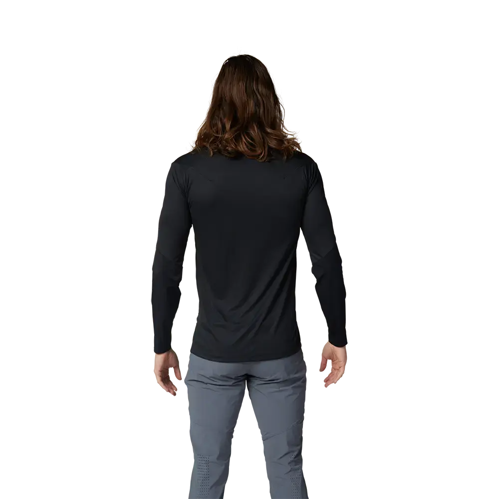 Fox Flexair Pro MTB Fietsshirt Lange Mouwen Zwart/Zilver Heren
