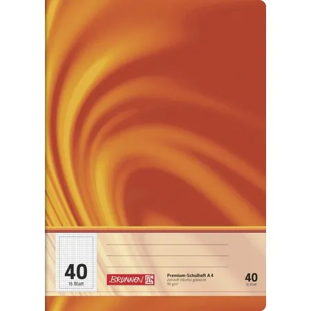 BRUNNEN Schulheft Vivendi, gelb, 90g/m², A4, 16 Blatt
