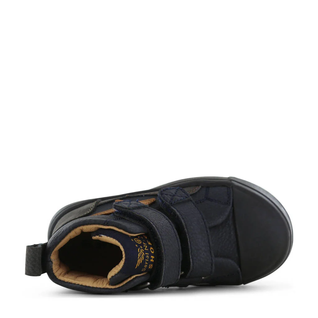 Shoesme leren sneakers donkerblauw