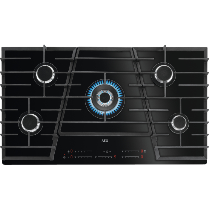 AEG HVB95450IB Glazen gaskookplaat 5 zones