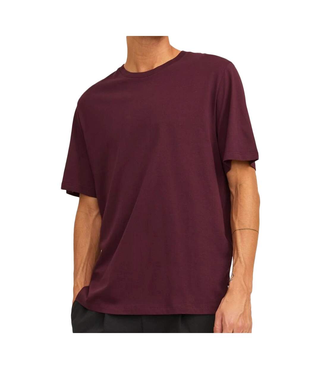 T-shirt Bordeau Homme Jack & Jones Basic