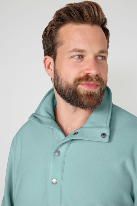 Boston Park Fleece-Troyer, zweifarbig, Stehkragen, bis 72/74