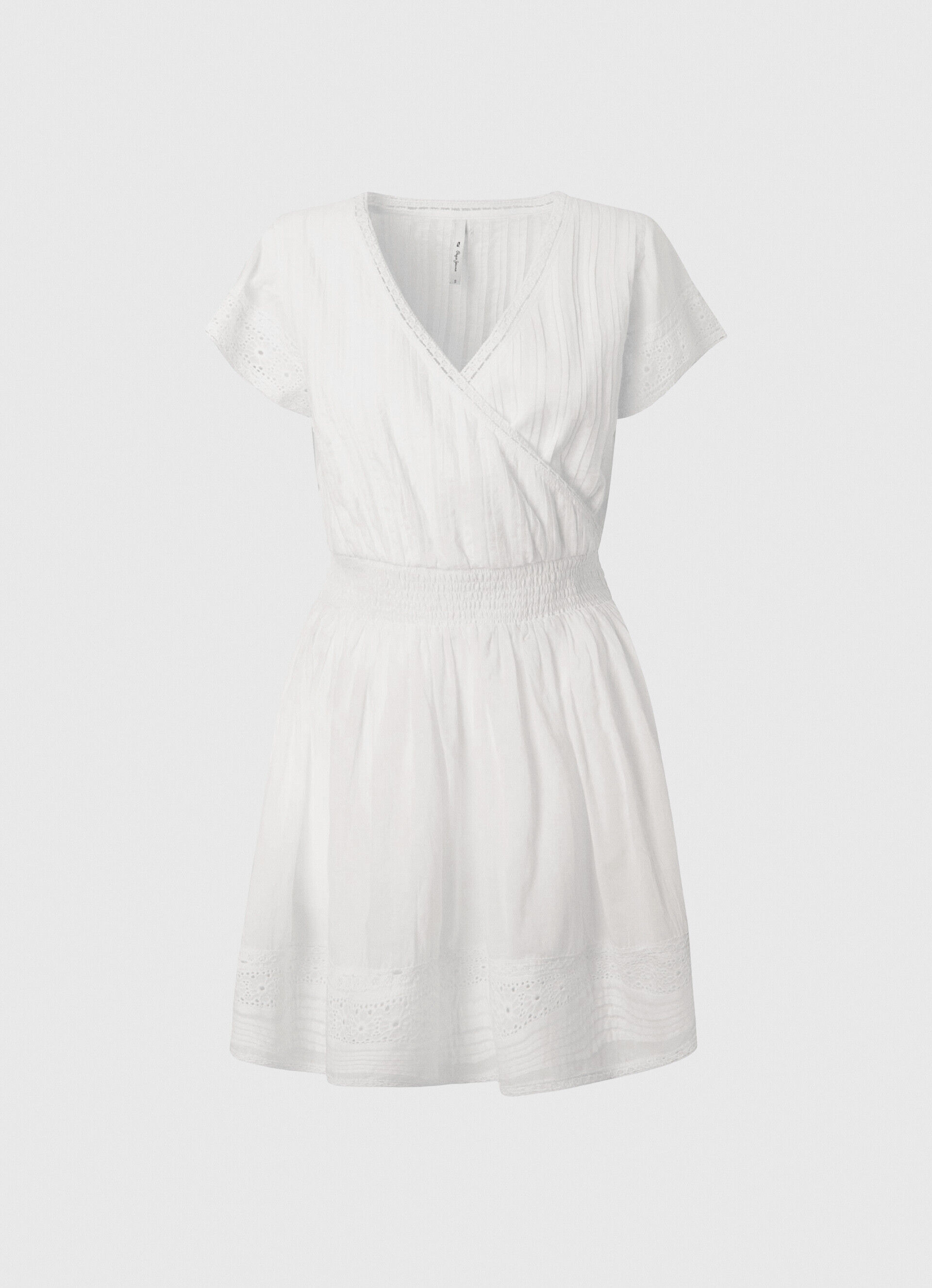 VESTIDO DE ALGODÃO BORDADO POETE - branco