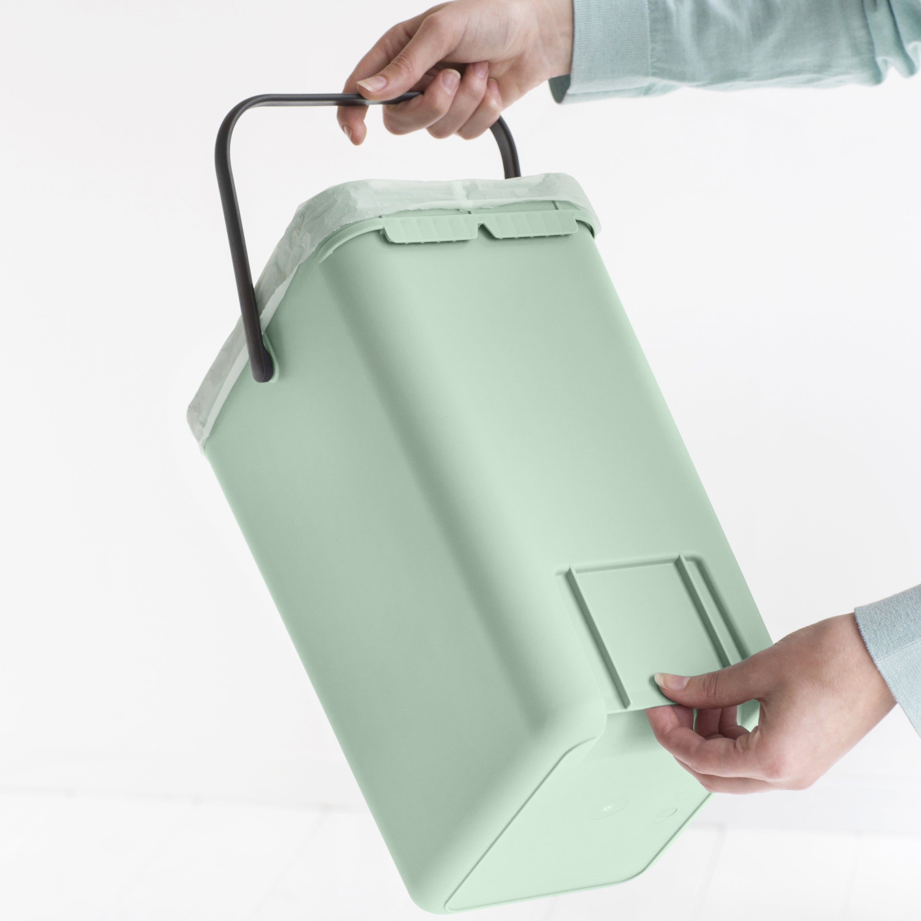 Brabantia Sort & Go Afvalemmer / Opberger 12 L - Mintgroen