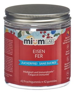 MIUMLAB Gummies Eisen Dose, 42 Stück