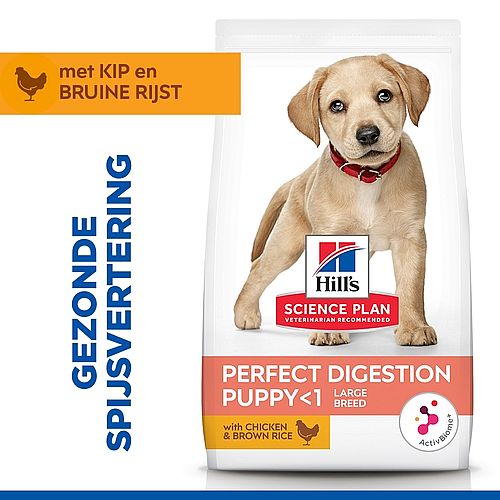 Hill's Science Plan Perfect Digestion Large Puppyvoer Kip & Rijst 14.5 kg | 12599