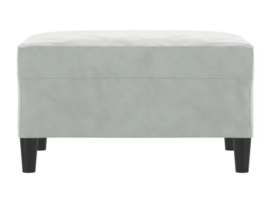 Repose-pied Gris clair 70x55x41 cm Velours