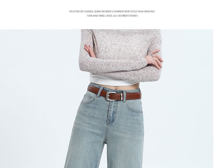 Denimot - Hoge taille rechte crop jeans (verschillende ontwerpen)