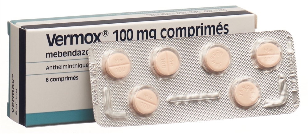 VERMOX Tabl 100 mg Blist 6 Stk