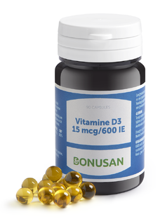 Bonusan Vitamine D3 15mcg/600 IE Capsules 90CP