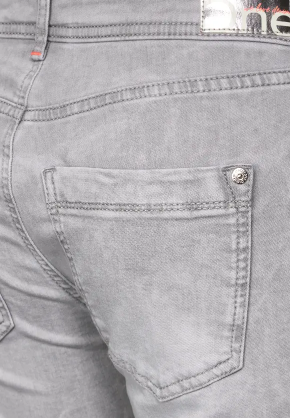 Casual Fit Jeans mit Stretch - super light grey bleach
