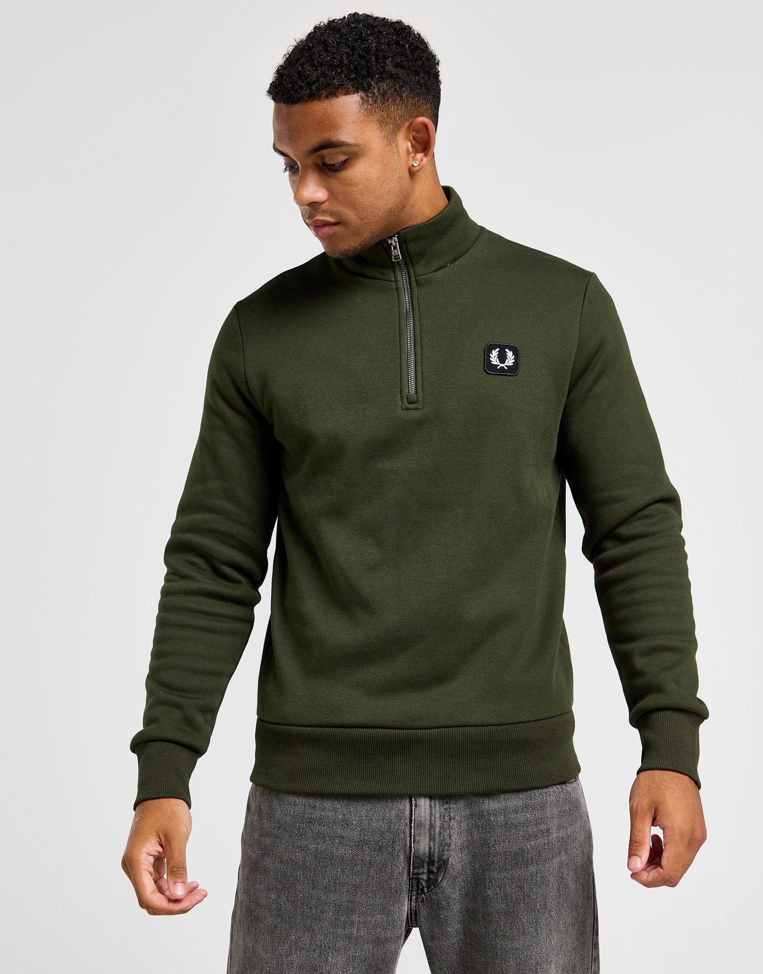 Fred Perry Sweat Zippé Badge Homme