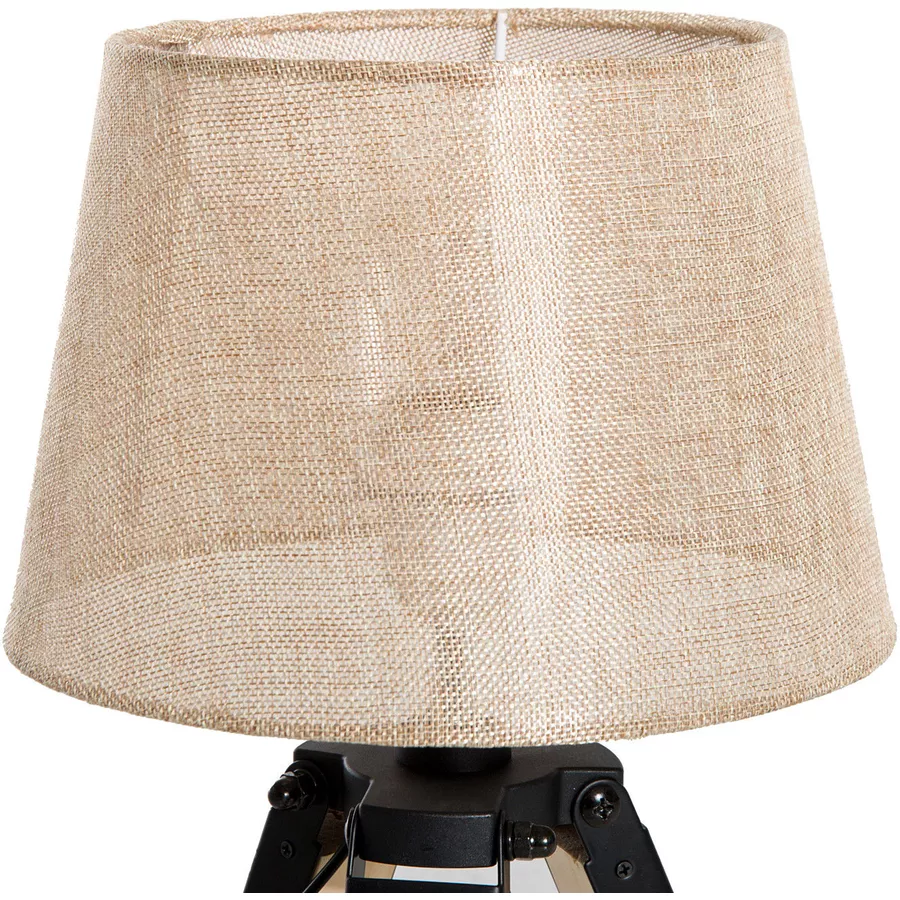 HOMCOM Tischlampe natur, beige