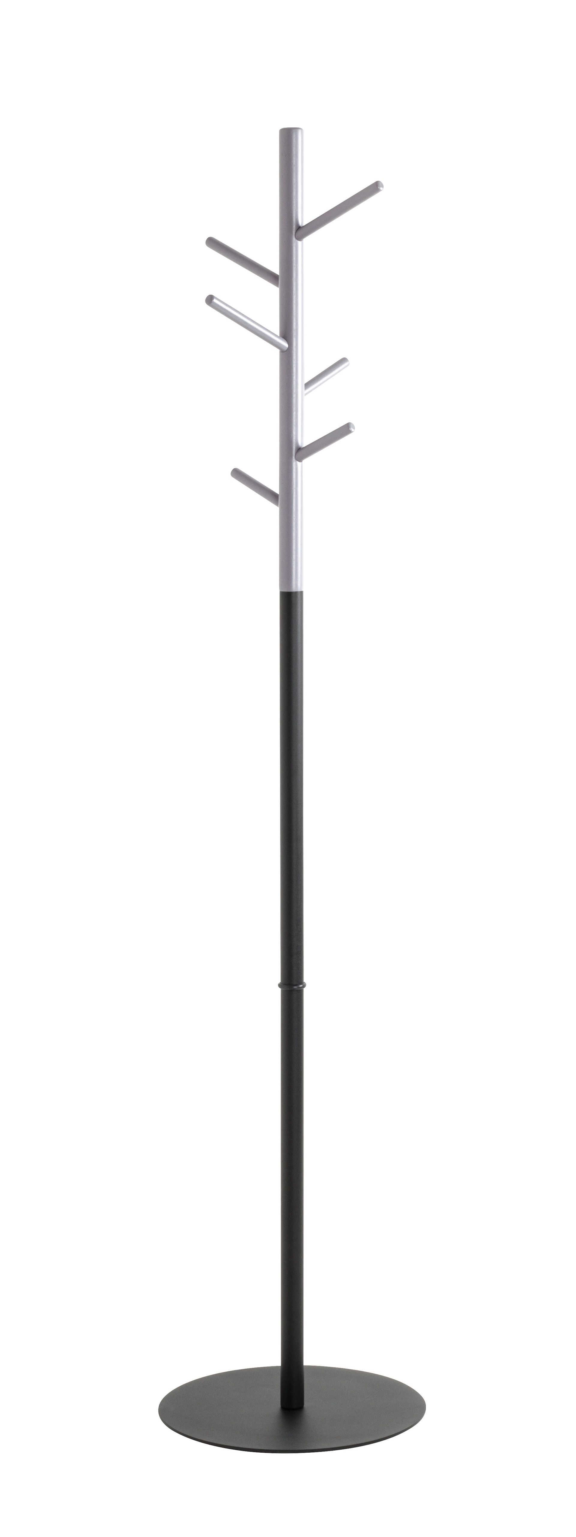 Garderobenständer 36 x 170 cm schwarz/grau