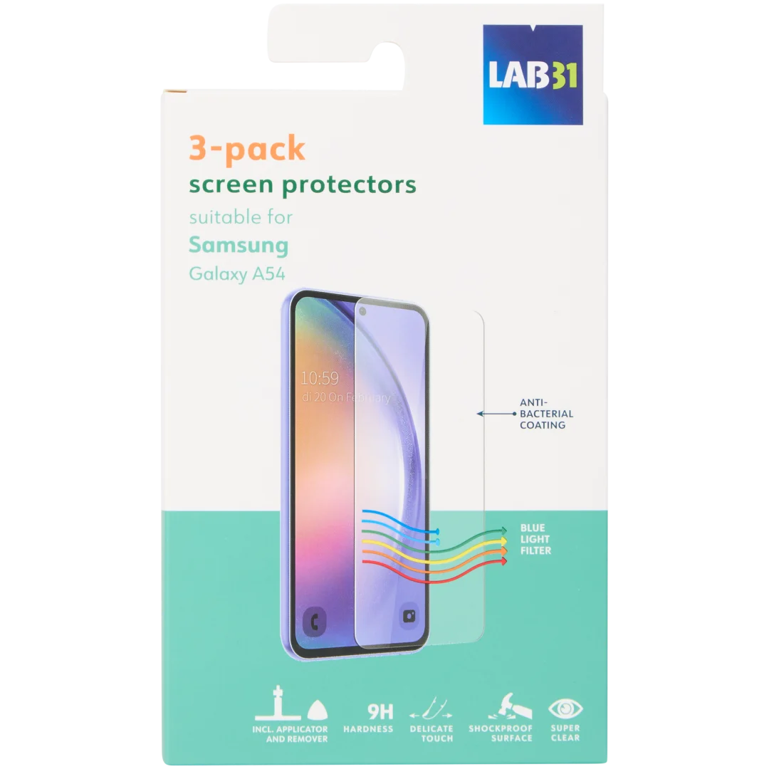 Lab31 screenprotectors 3 stuks | geschikt voor Samsung | diverse varianten