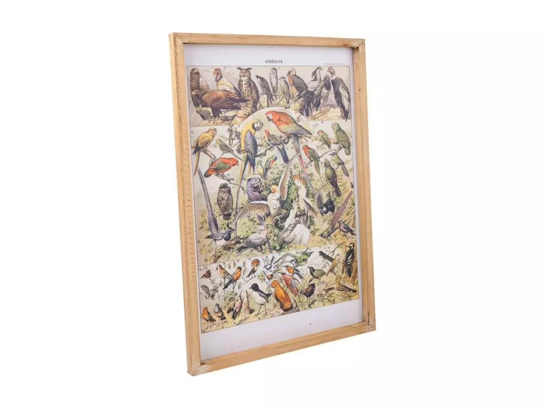 Tableau toile imprimée avec cadre en bois 40x60x2h