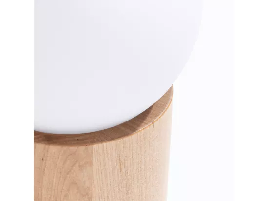 Lampes de bureau Boomo moderne en bois - 1 sources lumineuses - L.12 x H.21 cm - bois naturel