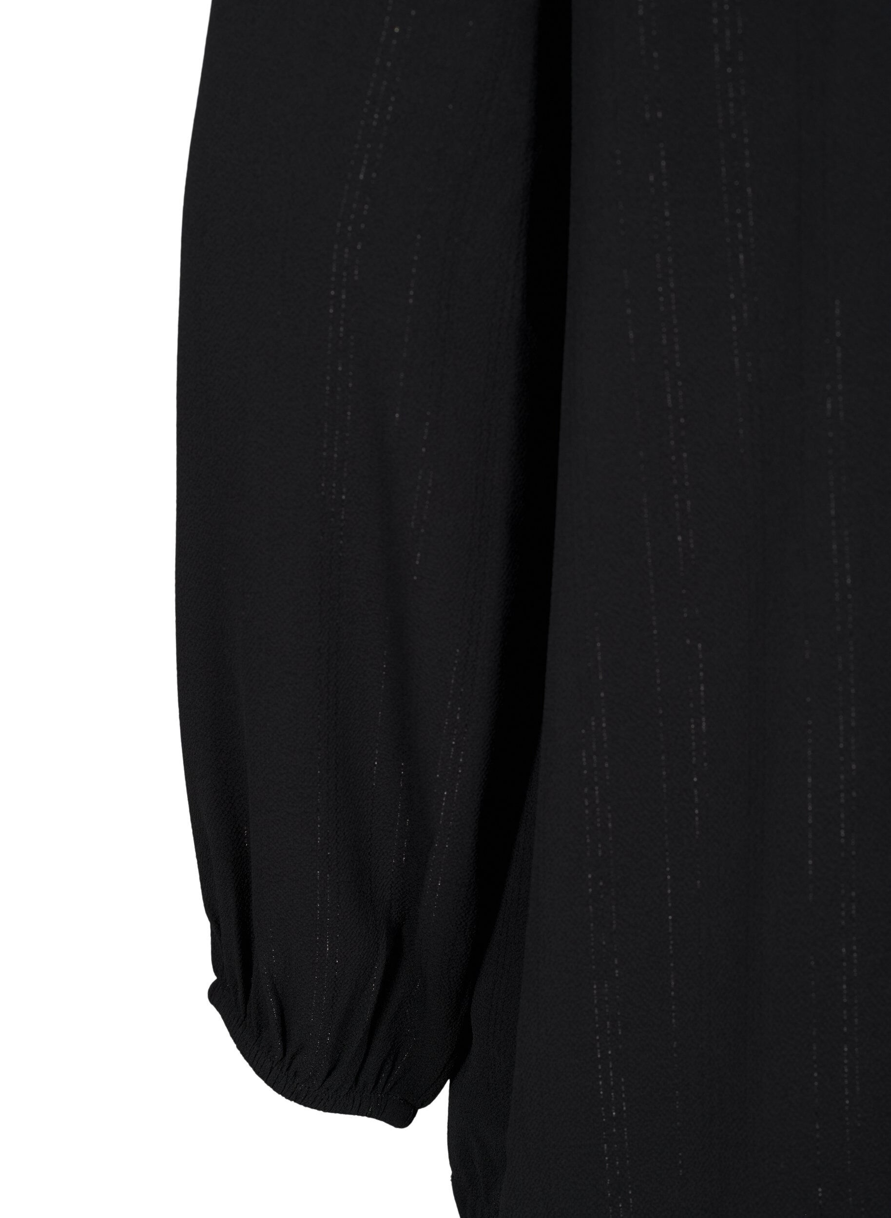 Bluse med sølv glimmer