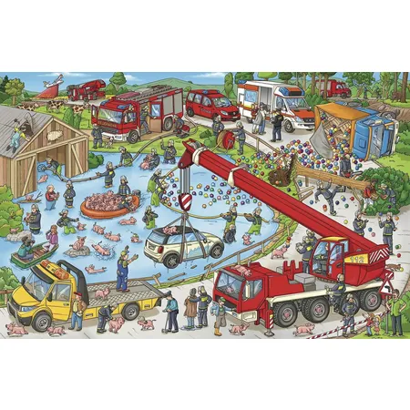 Wimmelbuchverlag Feuerwehr Wimmelbuch