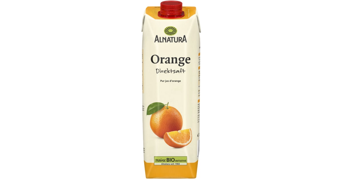 Alnatura Bio Orangen Direktsaft 1,0 Liter (Einweg)