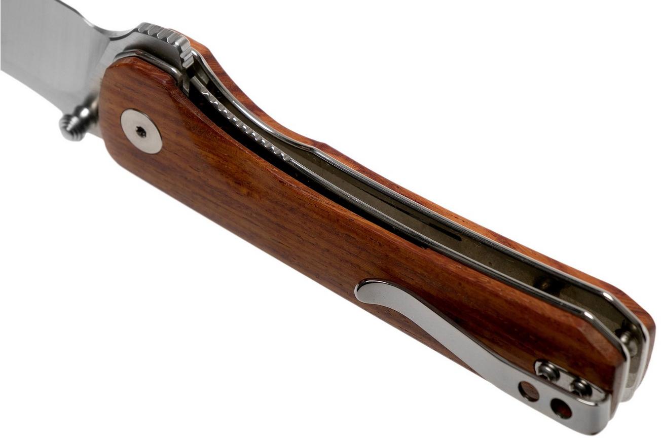 QSP Knife Hawk QS131-O1 Mkuruti Wood, Satin, zakmes