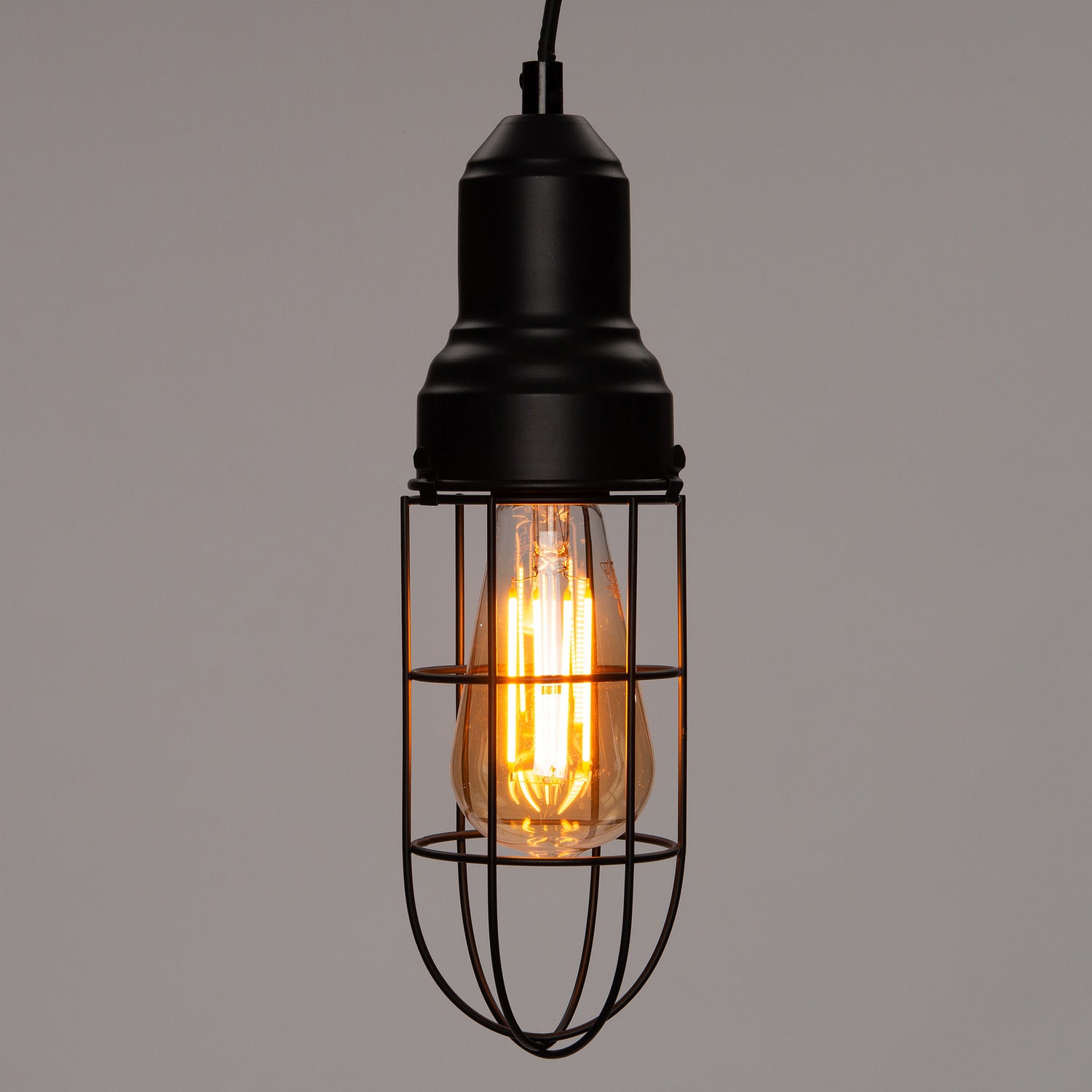 Hanglamp zwart D 9 H 30 cm