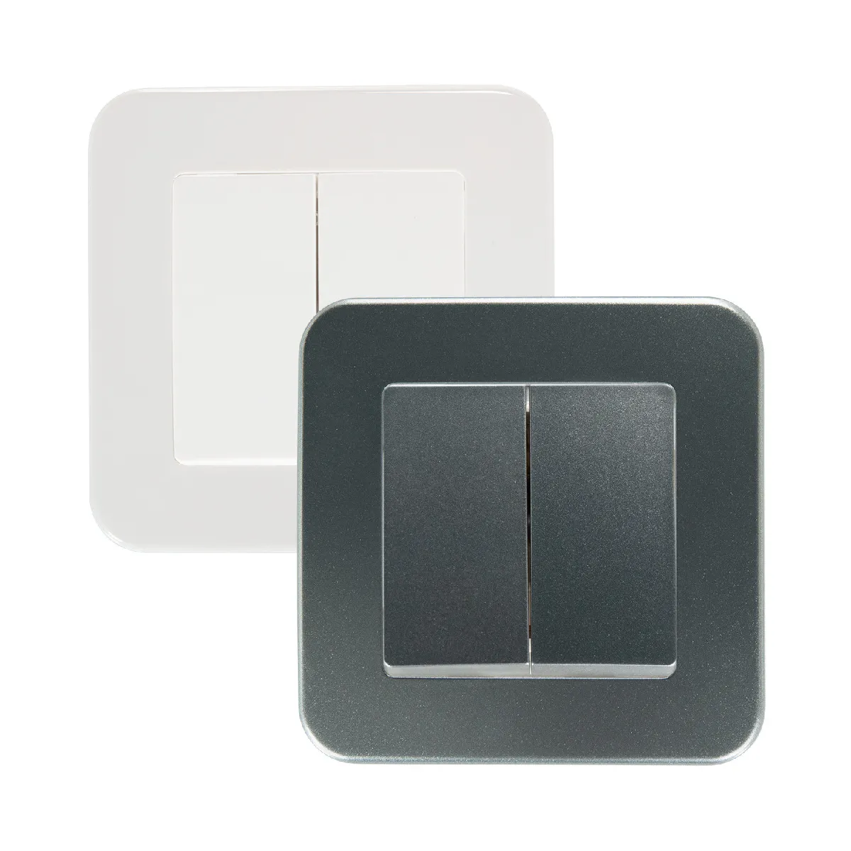 Ledkia Interrupteur Double Classic Blanc