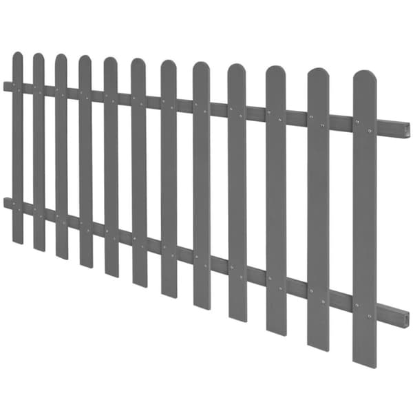 vidaXL Stakittgjerde WPC 200x80 cm