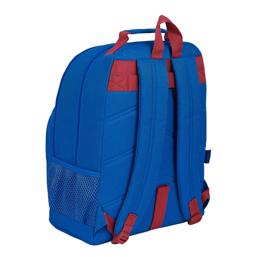 Mochila escolar Safta FC Barcelona 1º uniforme 21/22, 320x160x420 mm, azul marinho/bordô