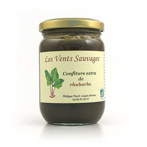 Confiture extra de rhubarbe bio