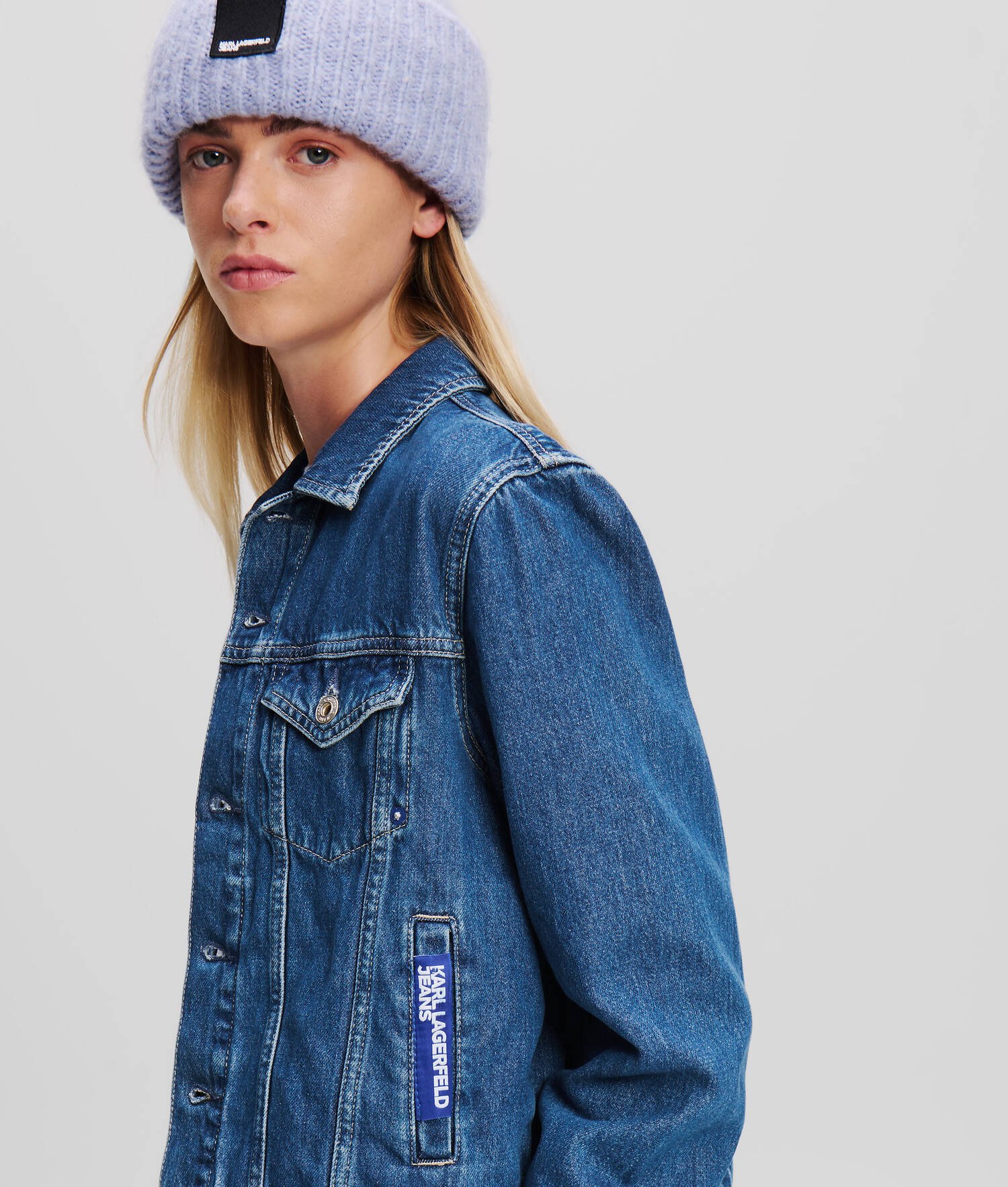 VESTE EN JEAN COUPE DROITE KLJ