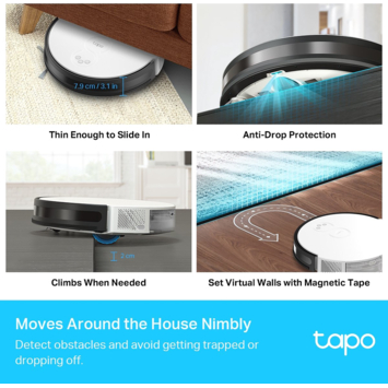 TP-Link Tapo Robotstofzuiger RV30 met dweilfunctie