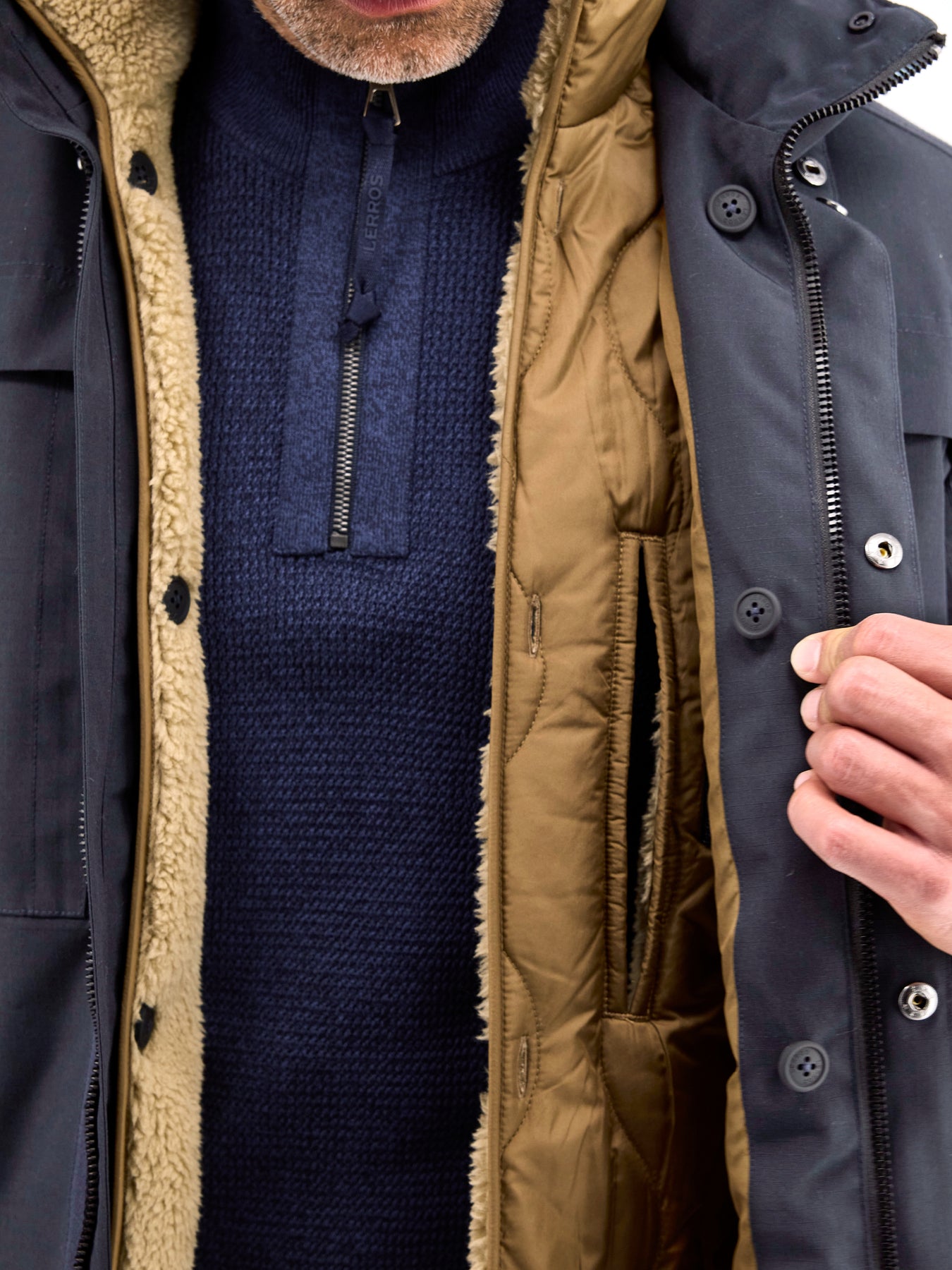 Herrenjacke mit herausnehmbarer Innenjacke