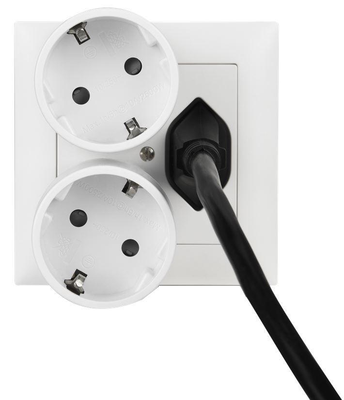 Reise Adapter NO BLOCK Schuko Adapter Euro Stecker Schweiz 3-polig (10A) - Weiss