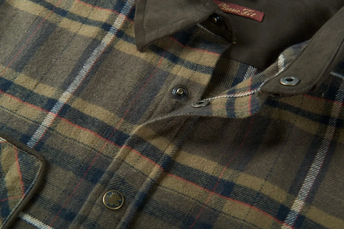 Härkila Men's Pajala Shirt Willow Green Check