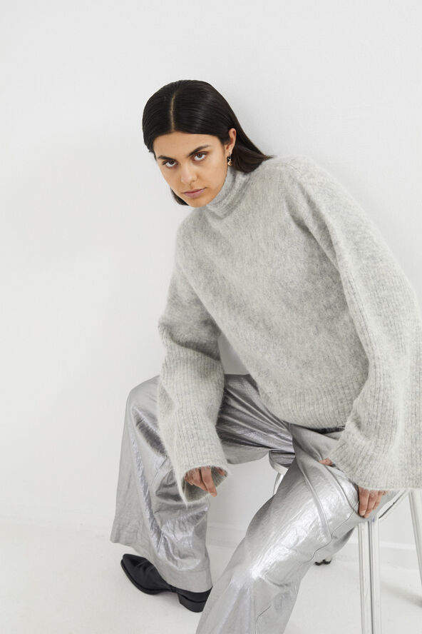 Rabens Saloner Antique silver wide leg pants - Inj Antique silver