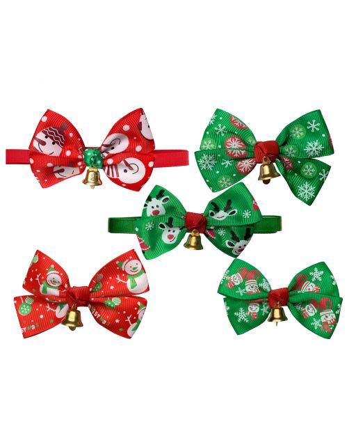 Ferribiella Kerst Strik - Kattencadeau - 25-45 cm Rood Groen