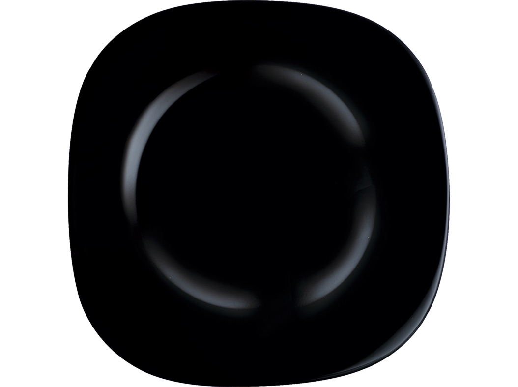 PRATO RASO CARINE LUMINARC PRETO VIDRO Ø26CM