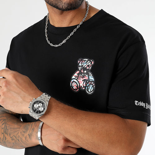 Tee Shirt Oversize Large Script Series Small Noir