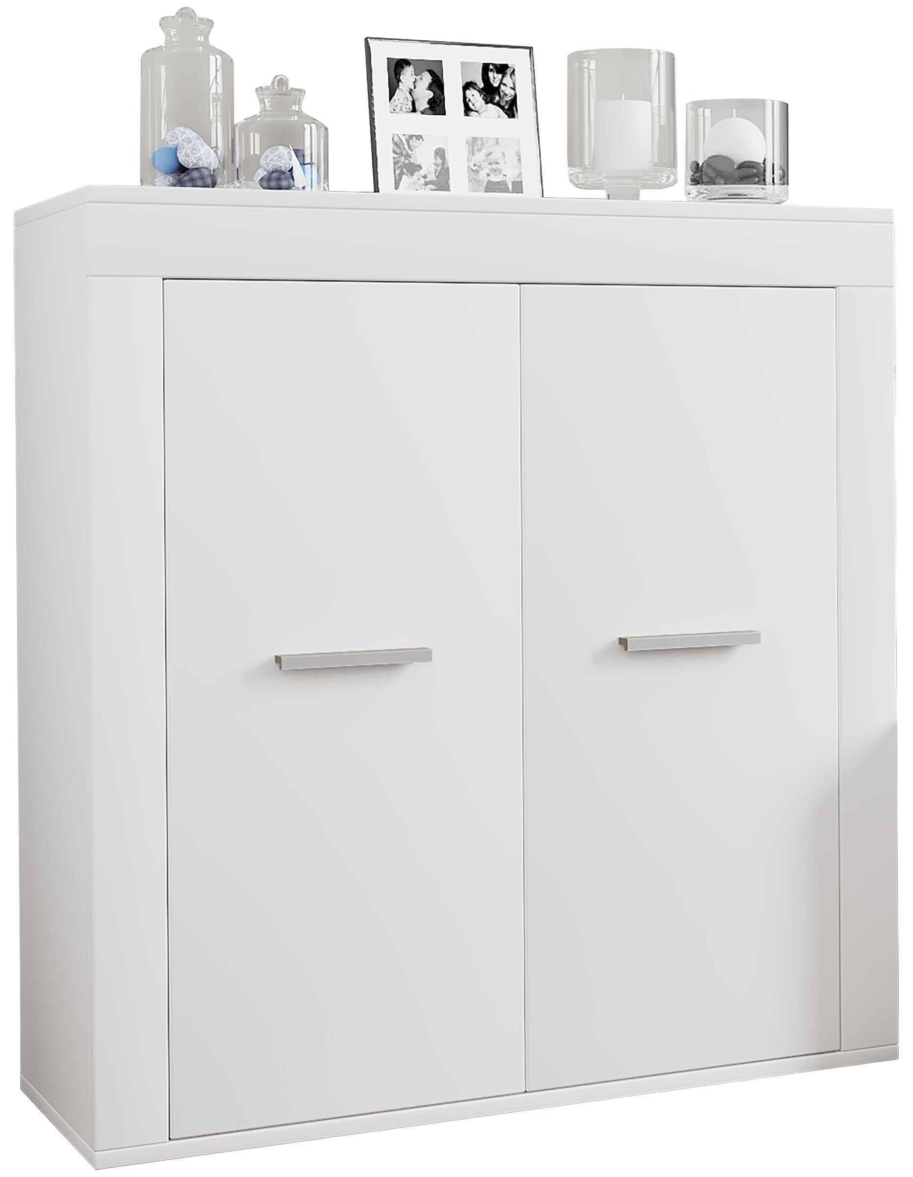 VCM Holz Kommode Sideboard Highboard Anrichte Schrank Usilo 2 Drehtüren