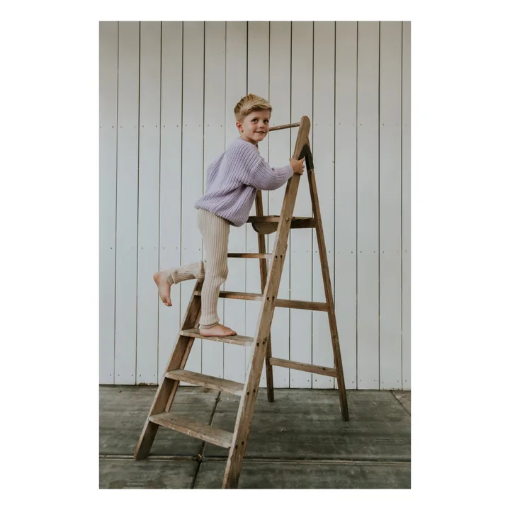 Yuki Pull Chunky Coton Bio | Lilas