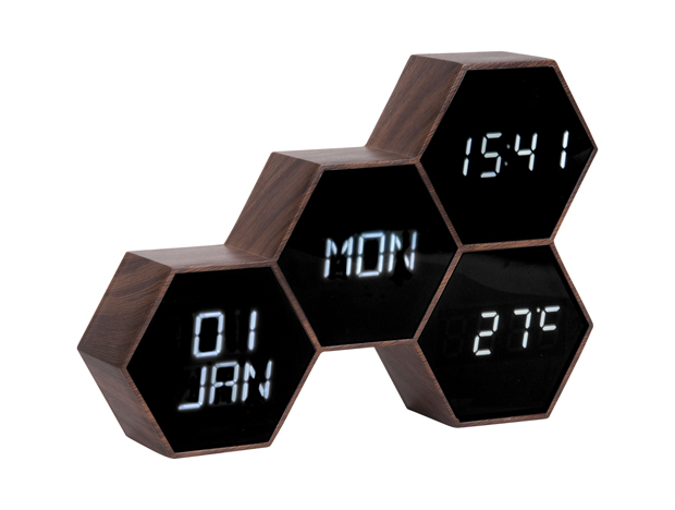 Alarm clock Six in the Mix rubberized black